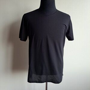 NEW Arovescio Men's Crew Neck 100% Supima Cotton Black T-shirt 48/50/52/54/56/58